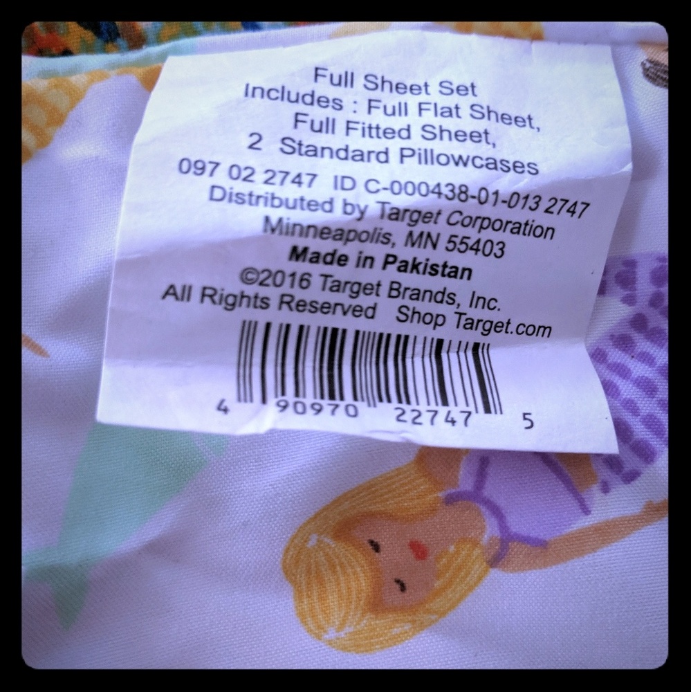 Full size Mermaid sheet set!